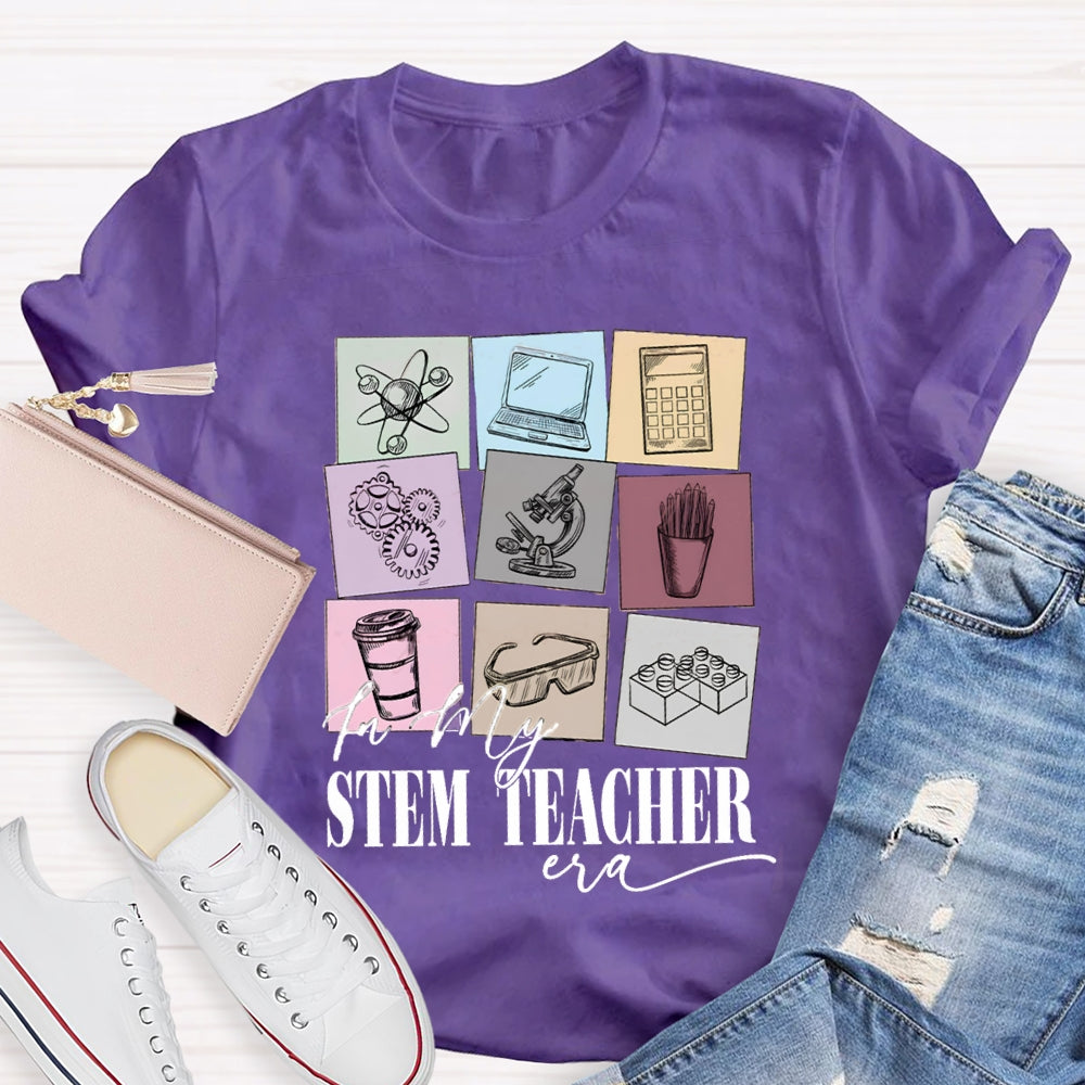 Stem Teacher Computer Calculator Microscope T-shirt