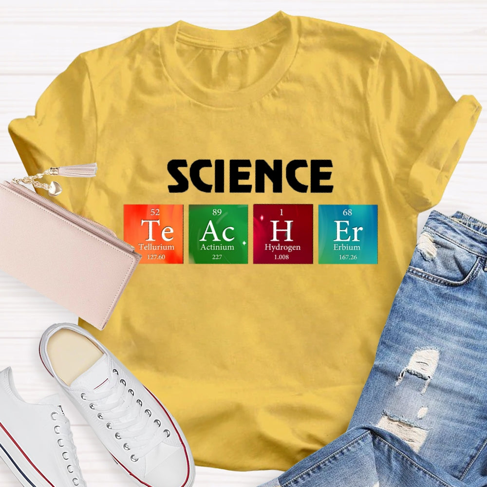 Science Teacher Table of Elements T-shirt