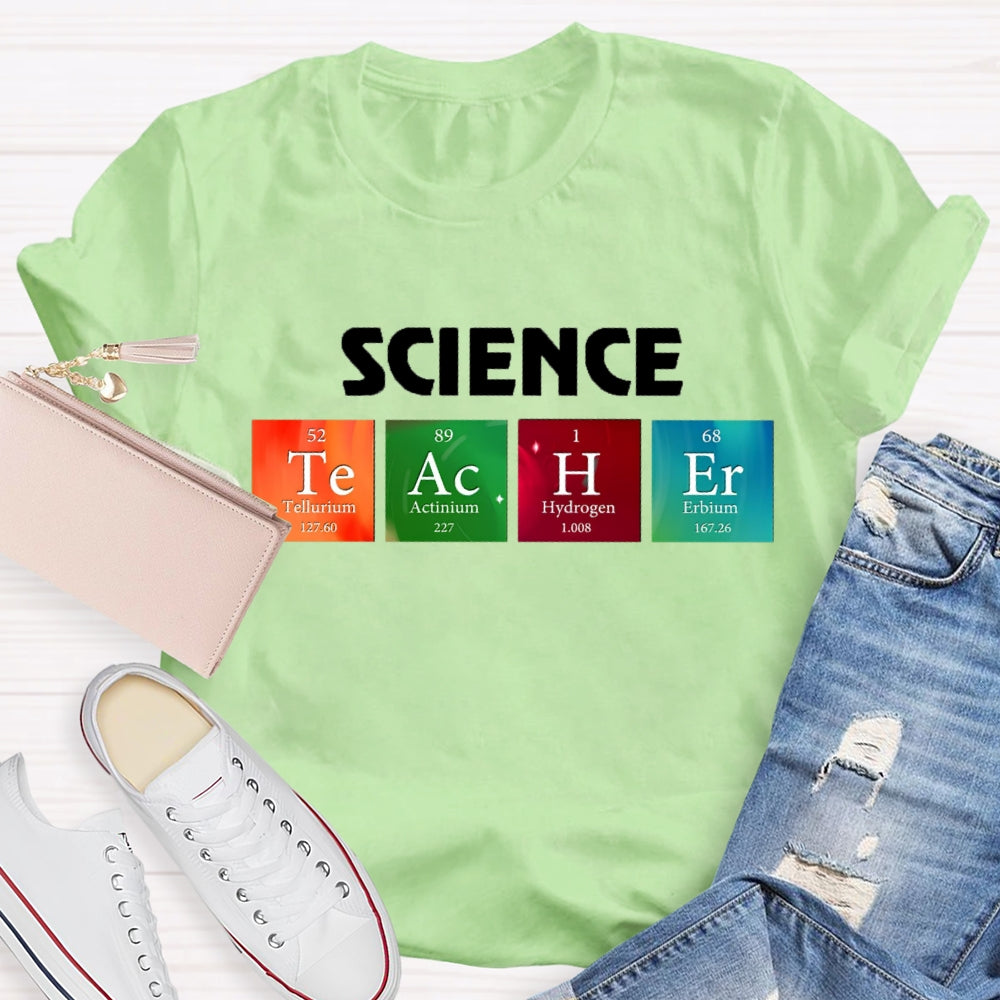 Science Teacher Table of Elements T-shirt