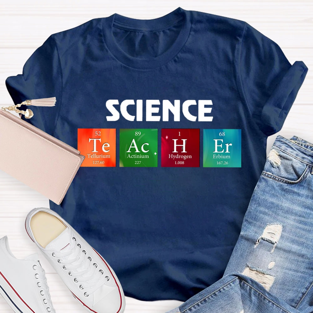 Science Teacher Table of Elements T-shirt