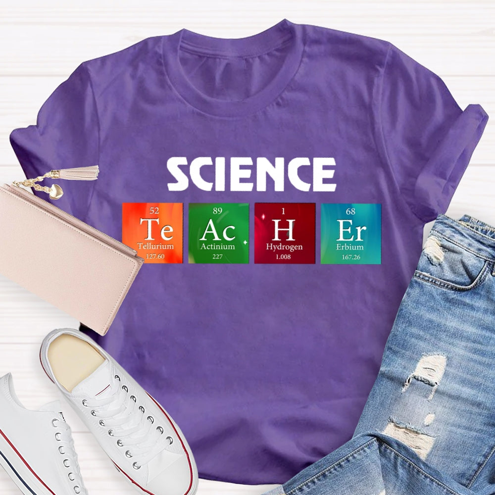 Science Teacher Table of Elements T-shirt