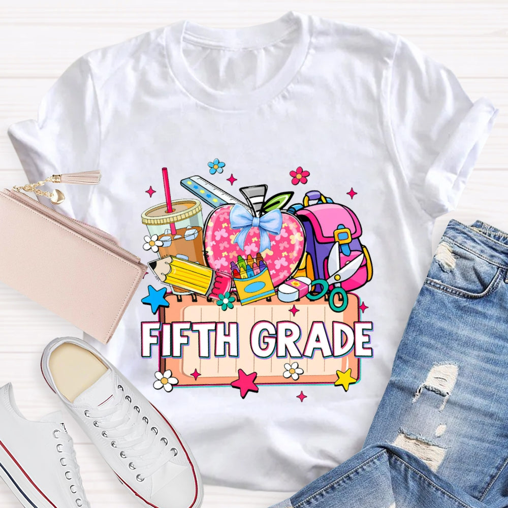 Personalized Grade Drink Coffee Pencil T-shirt