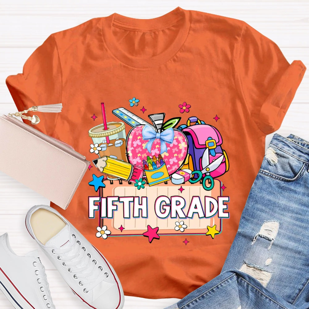 Personalized Grade Drink Coffee Pencil T-shirt