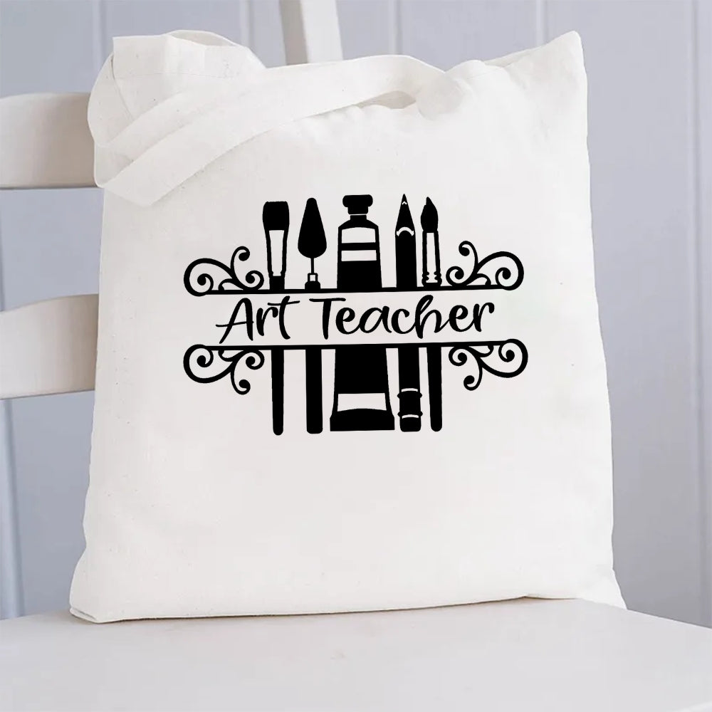 Art Teacher Canvas Tote Bag