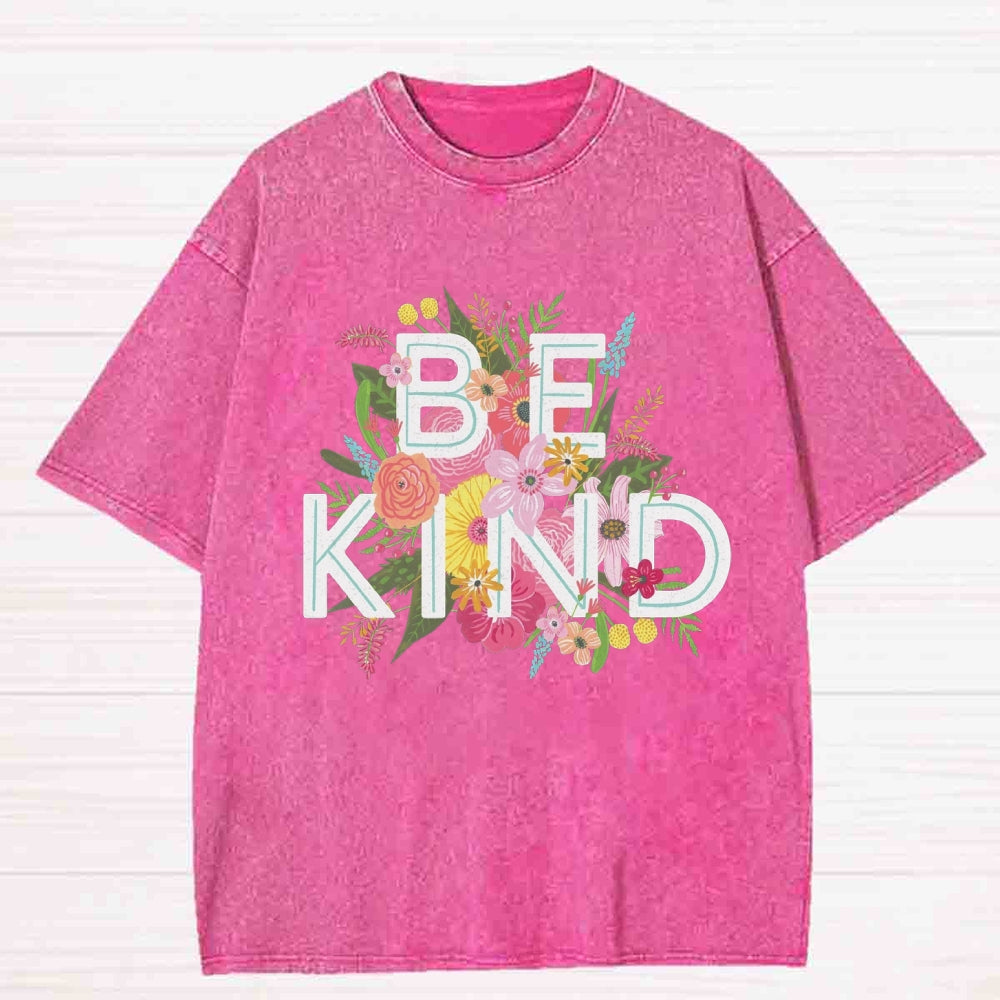 Floral Be Kind Washed T-shirt