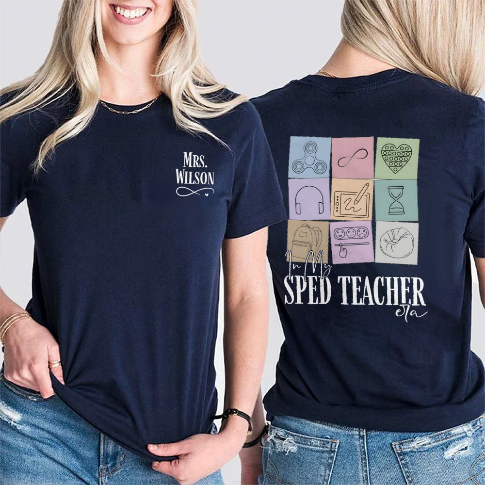 Personalized Name In My STEM Era Double Printed T-shirt