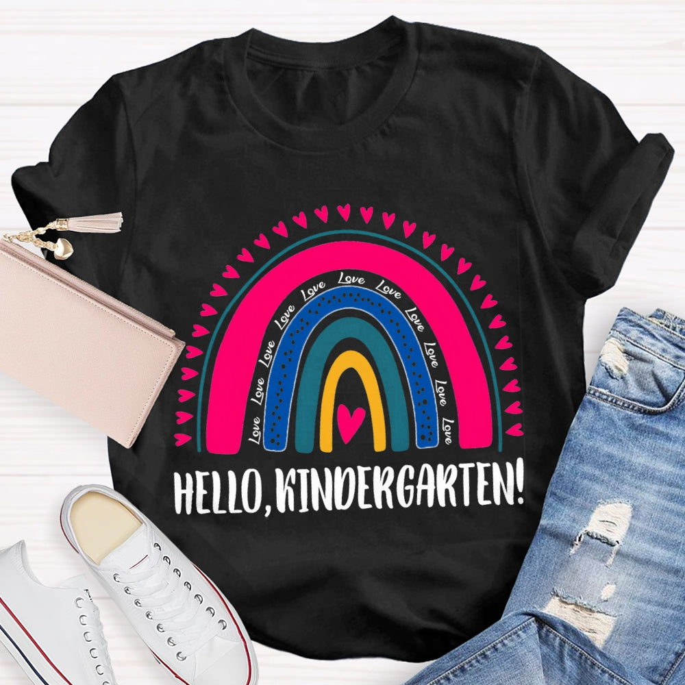 Personalized Grade Hello Kindergarten Back To School T-shirt