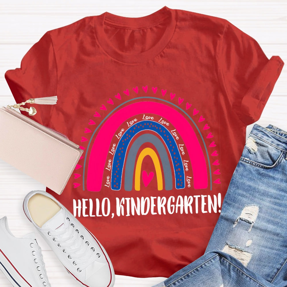 Personalized Grade Hello Kindergarten Back To School T-shirt