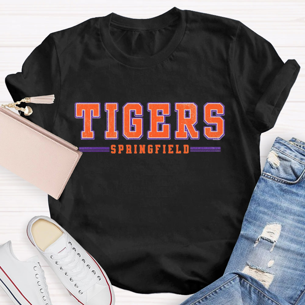 Personalized School Mascot And Team Name Spirit Teacher T-Shirt