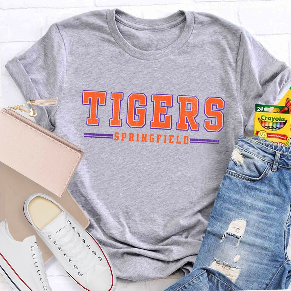 Personalized School Mascot And Team Name Spirit Teacher T-Shirt