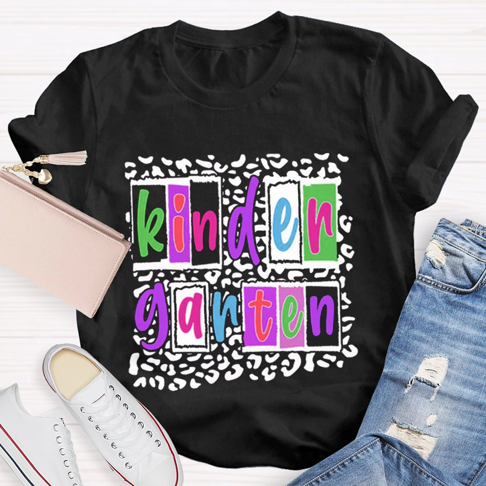 Personalized Grade Colorful Teacher T-Shirt