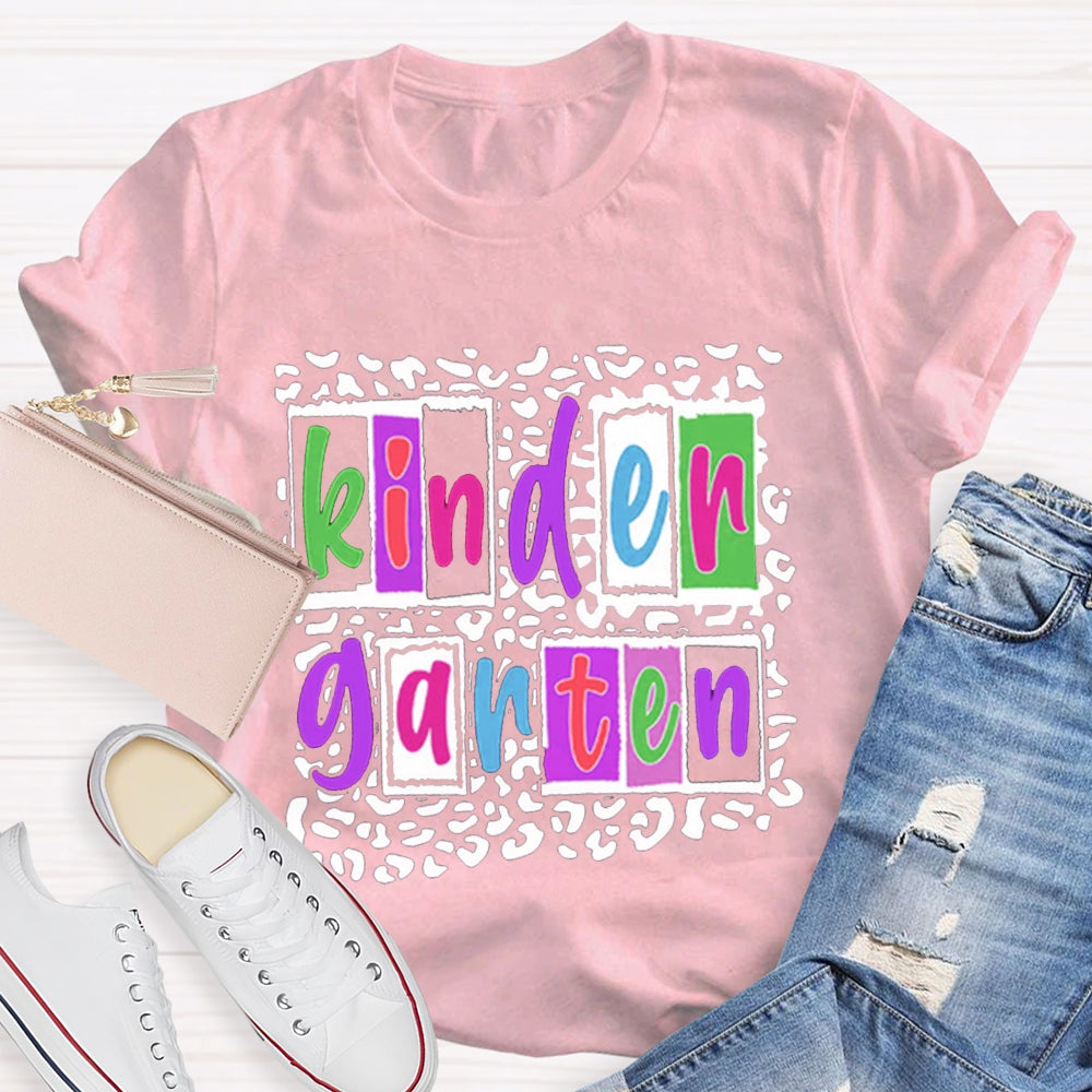 Personalized Grade Colorful Teacher T-Shirt