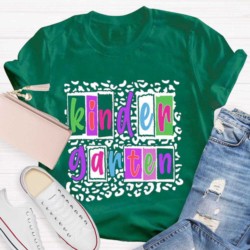 Personalized Grade Colorful Teacher T-Shirt