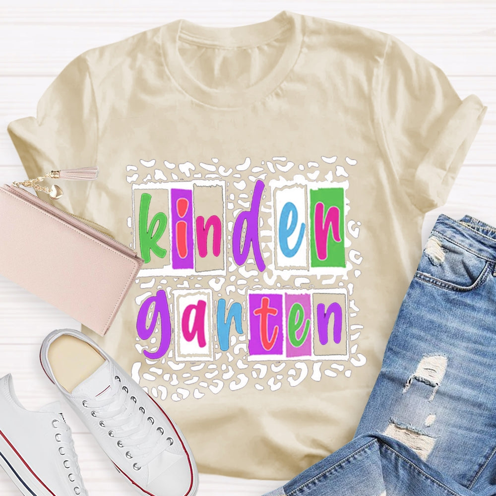 Personalized Grade Colorful Teacher T-Shirt