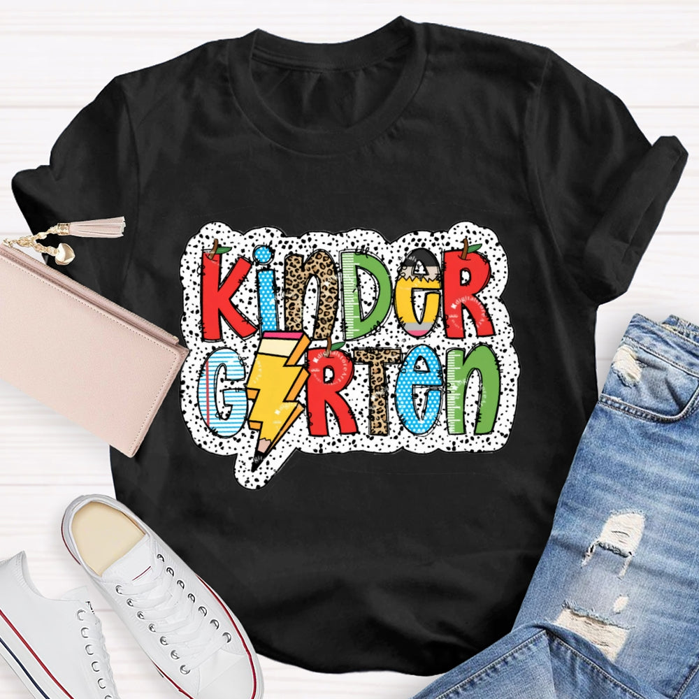 Personalized Grade Apple Pencil Back To School Teacher T-Shirt