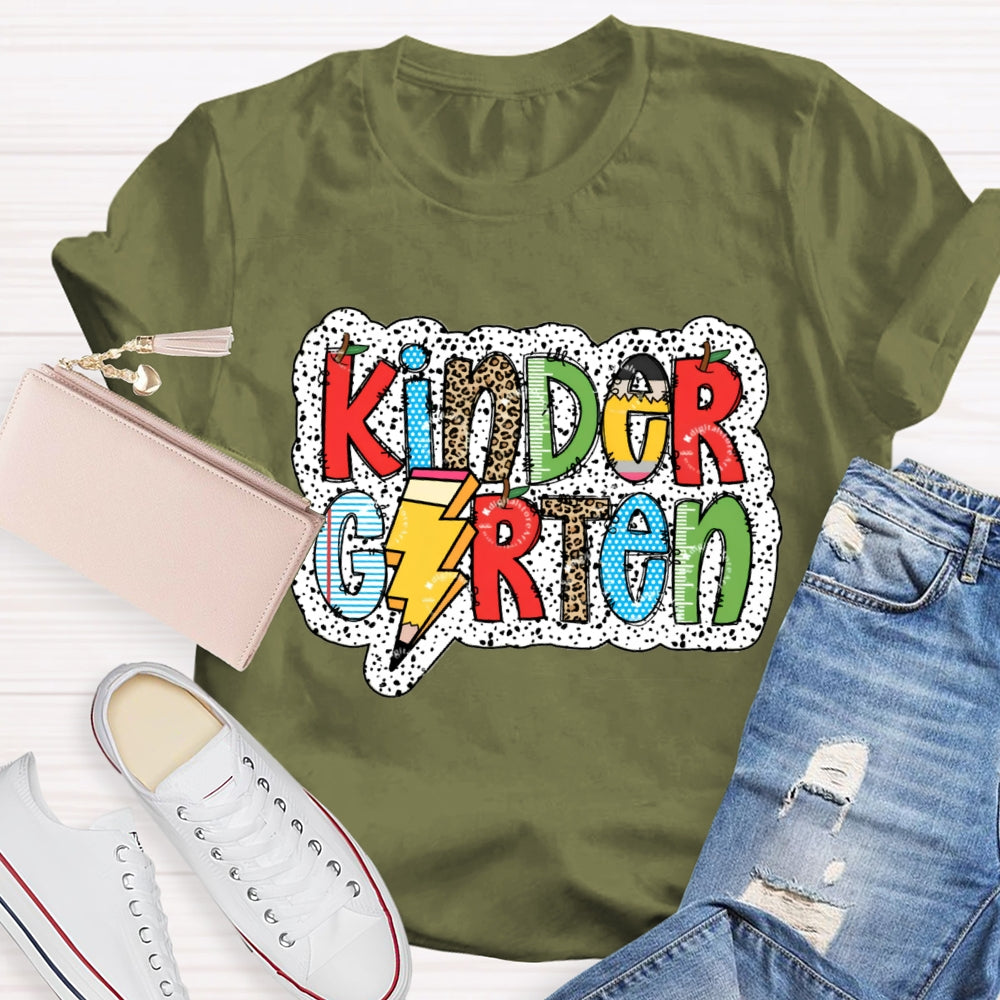 Personalized Grade Apple Pencil Back To School Teacher T-Shirt