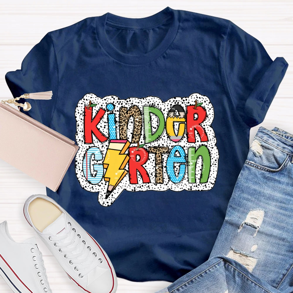 Personalized Grade Apple Pencil Back To School Teacher T-Shirt
