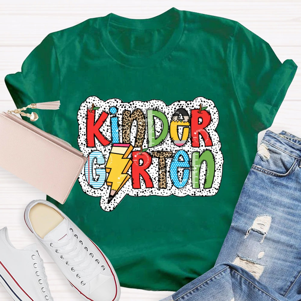 Personalized Grade Apple Pencil Back To School Teacher T-Shirt