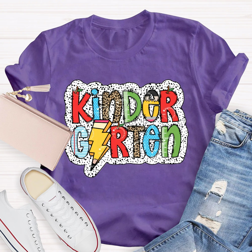 Personalized Grade Apple Pencil Back To School Teacher T-Shirt