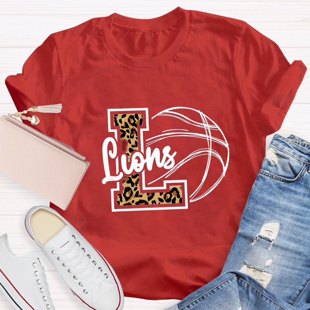 Personalized Mascot Leopard T-shirt
