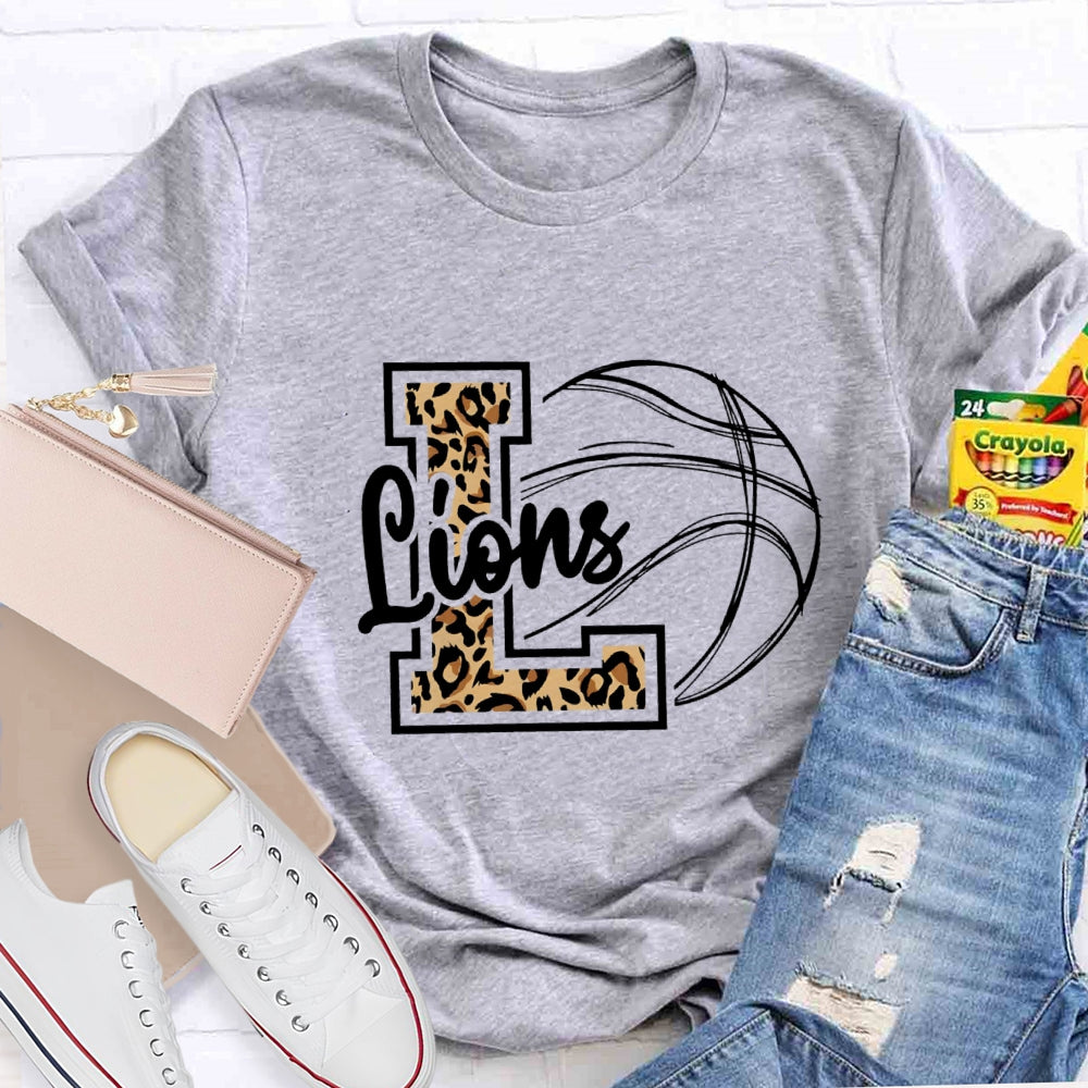 Personalized Mascot Leopard T-shirt