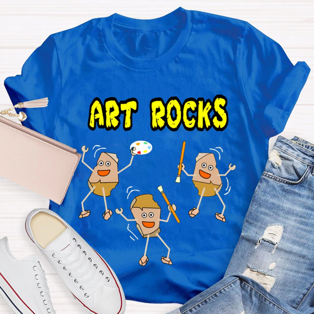 Art Rocks Teacher Shirt