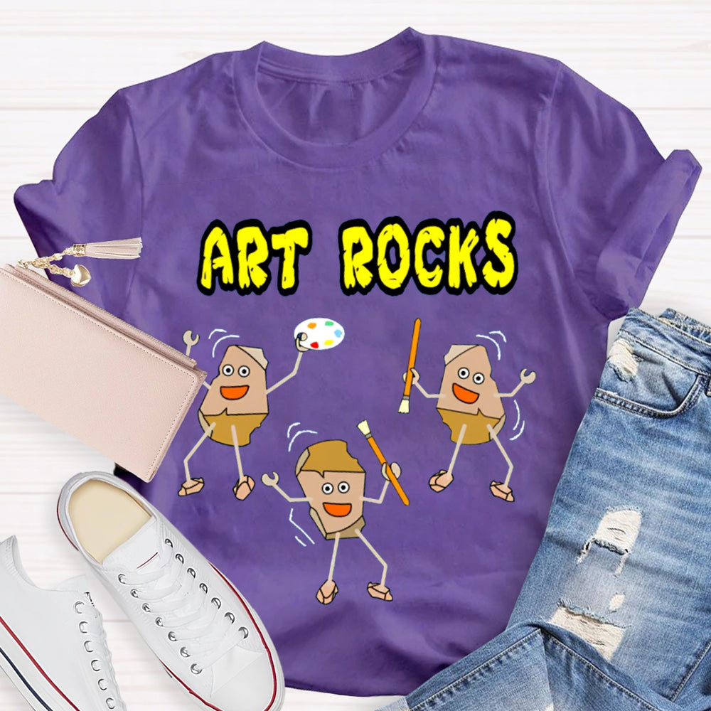 Art Rocks Teacher Shirt