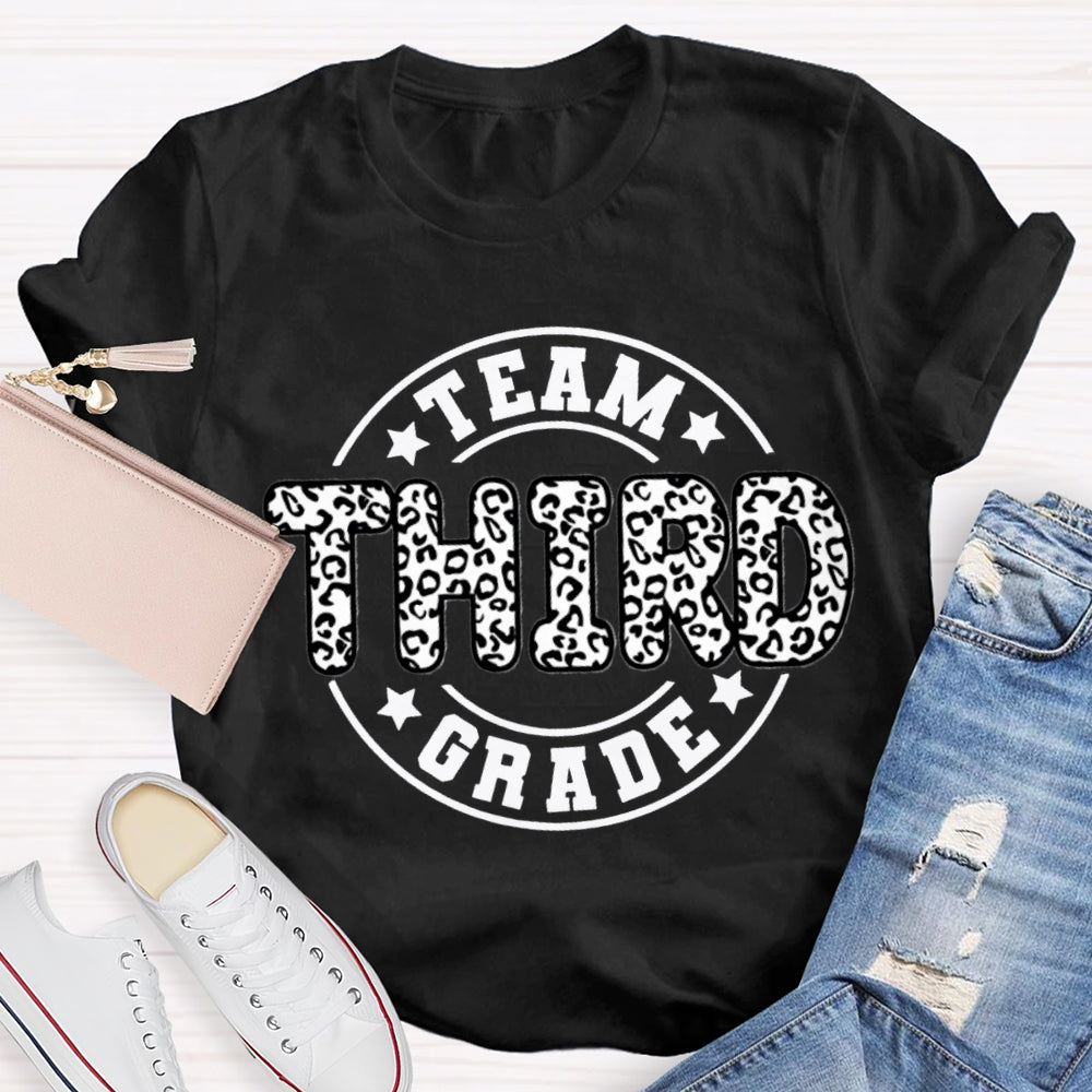 Personalized Grade Third Grade Team Teacher T-shirt
