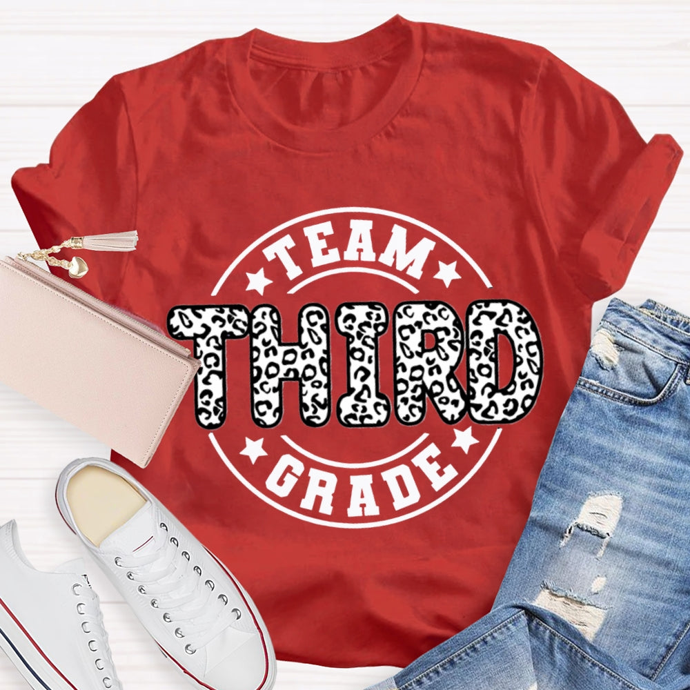 Personalized Grade Third Grade Team Teacher T-shirt