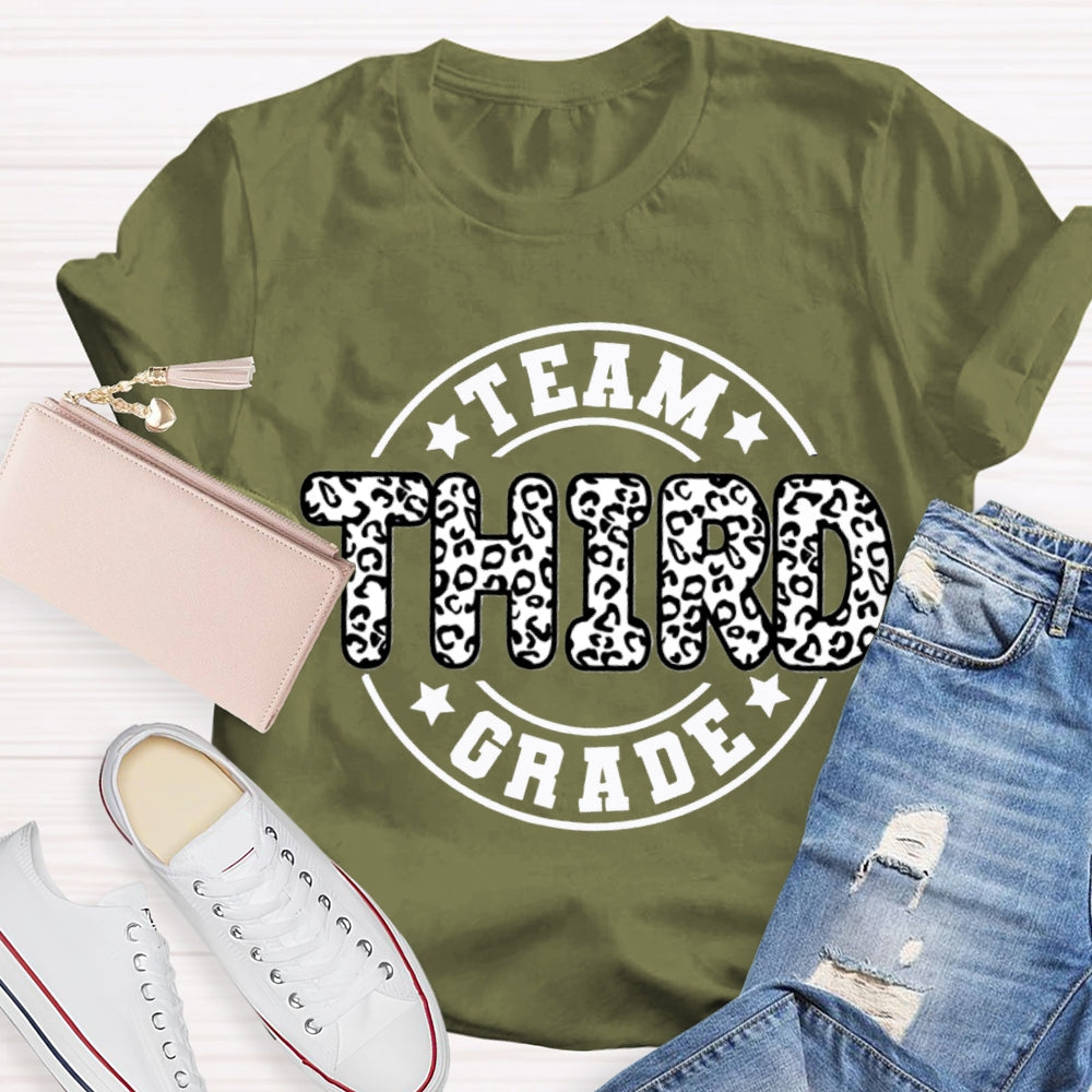 Personalized Grade Third Grade Team Teacher T-shirt
