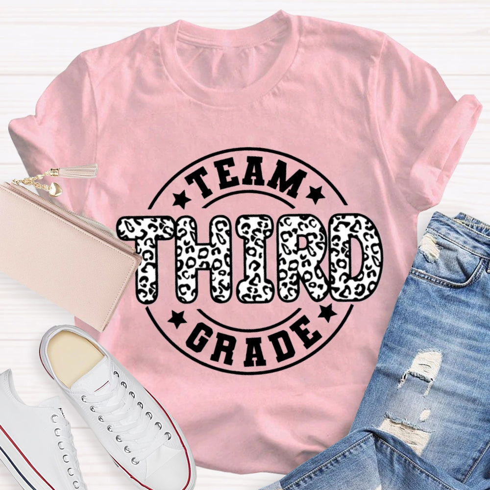 Personalized Grade Third Grade Team Teacher T-shirt