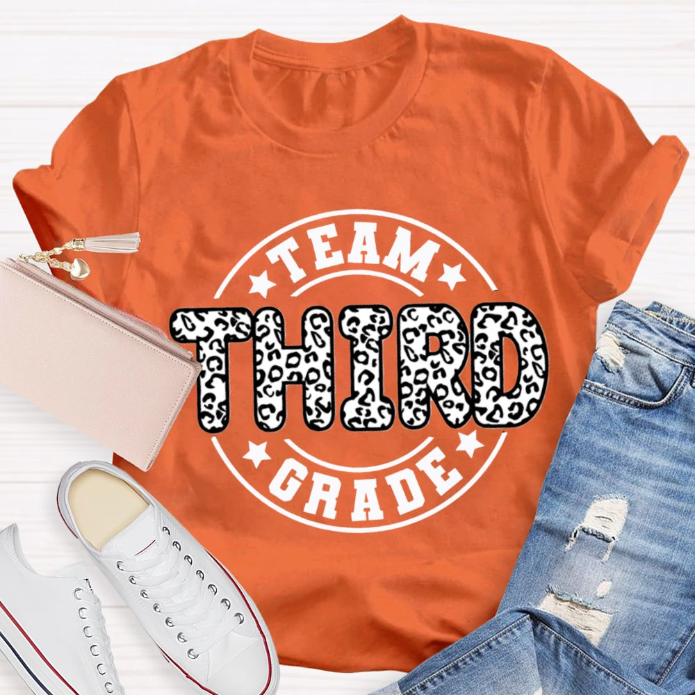 Personalized Grade Third Grade Team Teacher T-shirt