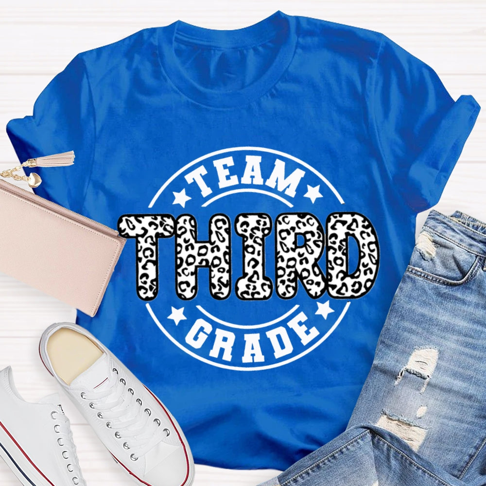 Personalized Grade Third Grade Team Teacher T-shirt
