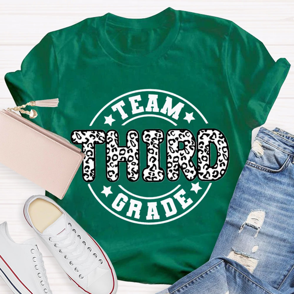 Personalized Grade Third Grade Team Teacher T-shirt