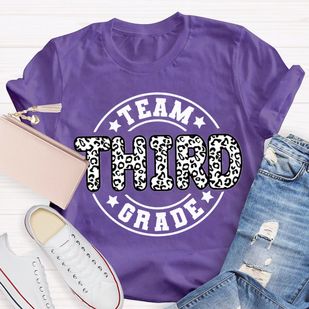 Personalized Grade Third Grade Team Teacher T-shirt