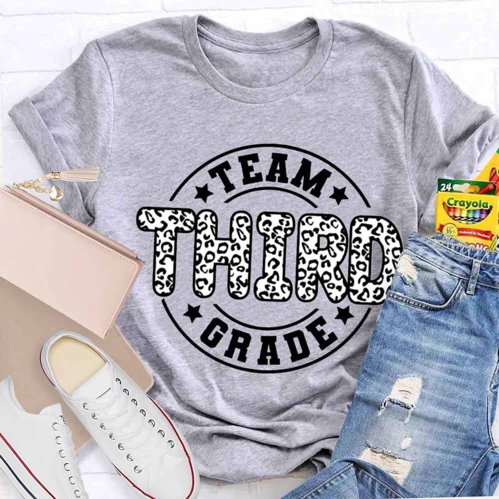 Personalized Grade Third Grade Team Teacher T-shirt