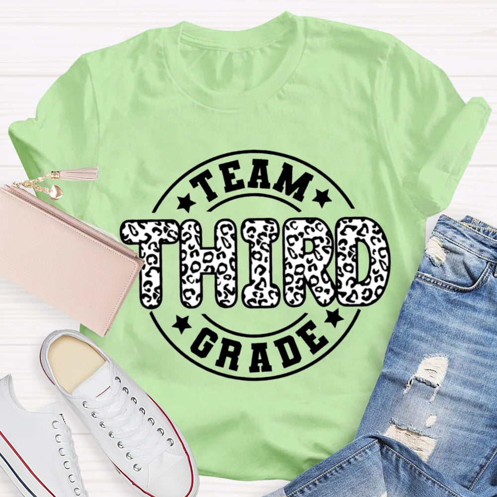 Personalized Grade Third Grade Team Teacher T-shirt
