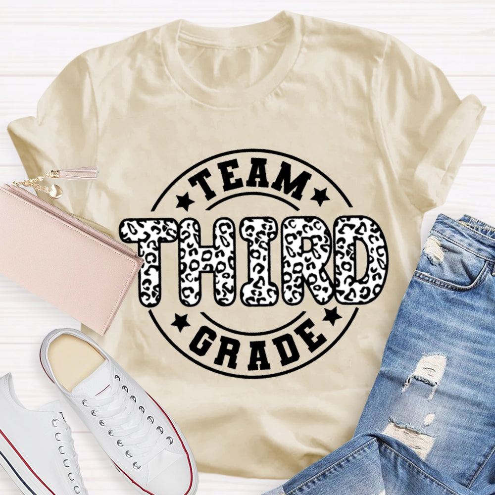 Personalized Grade Third Grade Team Teacher T-shirt