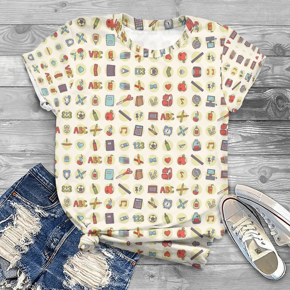 Colorful School Life T-shirt