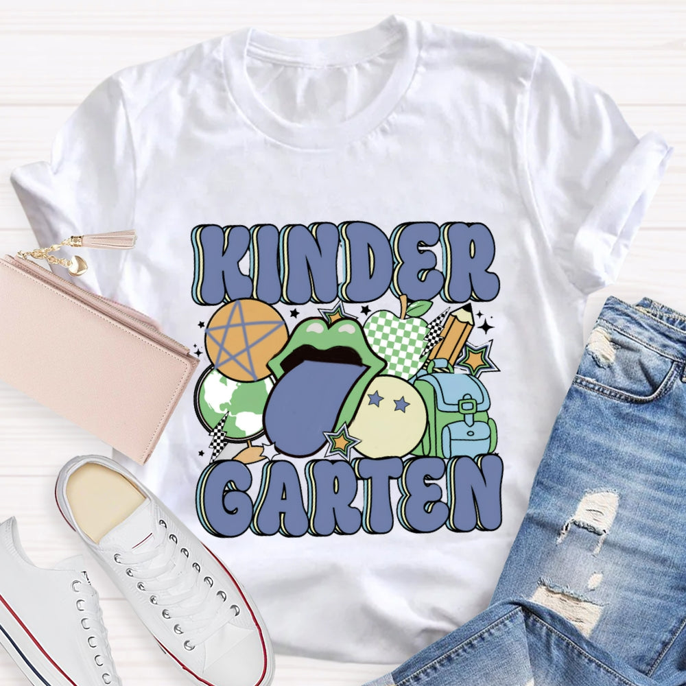 Personalized Grade School Bag Pencil Printed T-shirt