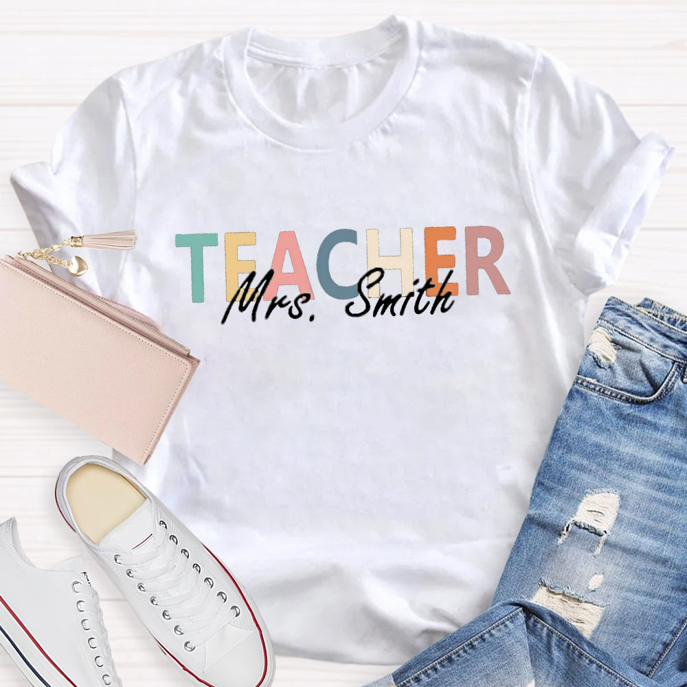 Personalized Teacher's Name T-Shirt