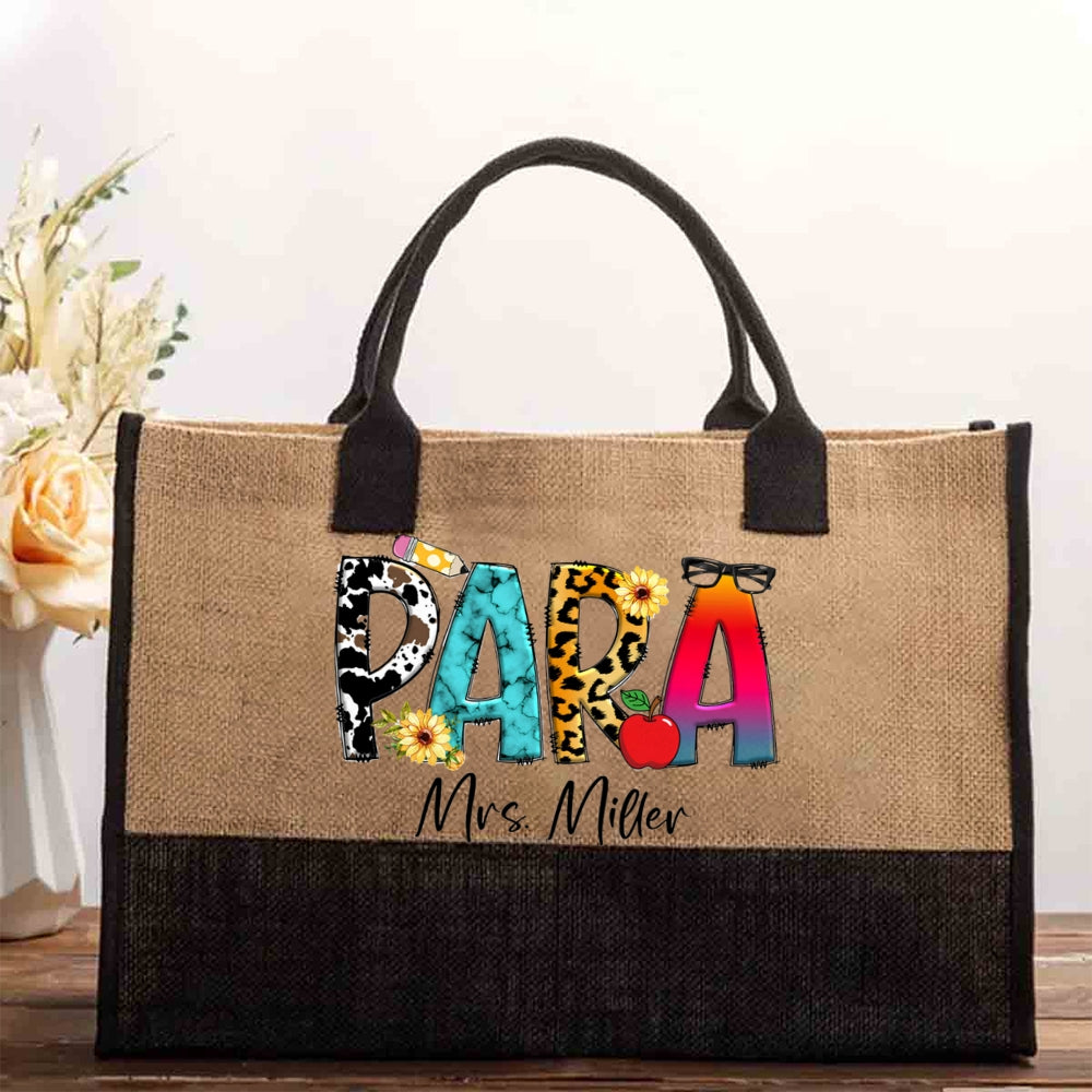 Personalized Para Name Cotton Tote Bag