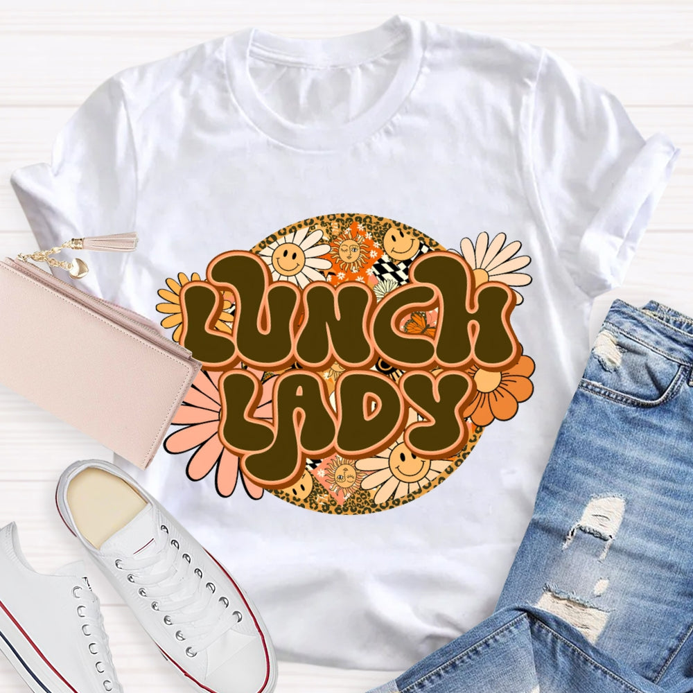 Lunch Lady Sunflower Print T-shirt