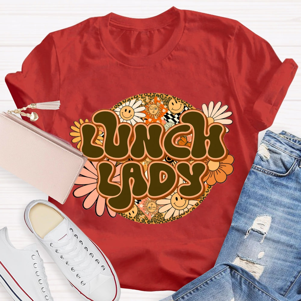 Lunch Lady Sunflower Print T-shirt