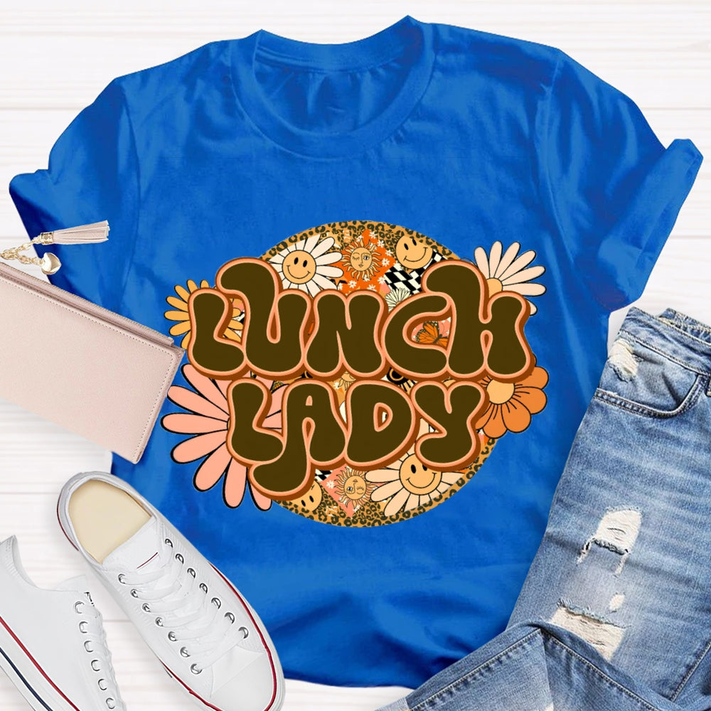 Lunch Lady Sunflower Print T-shirt