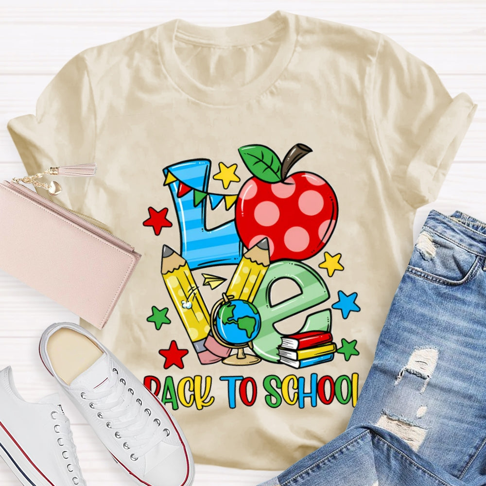 Back To School Love Heart T-shirt