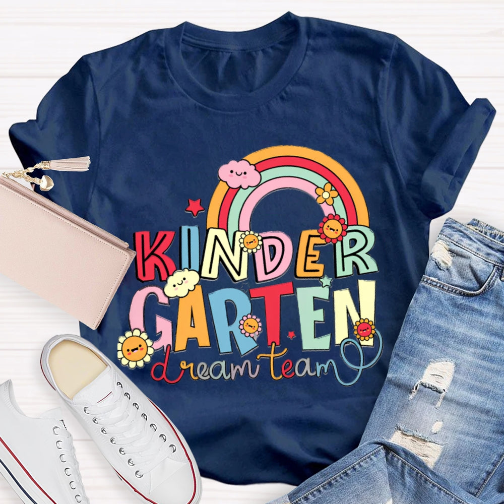 Personalized Grade Kindergarten Dream Team Shirt
