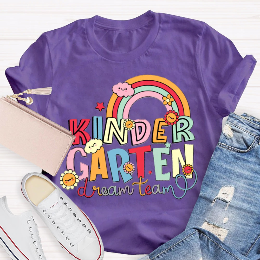Personalized Grade Kindergarten Dream Team Shirt