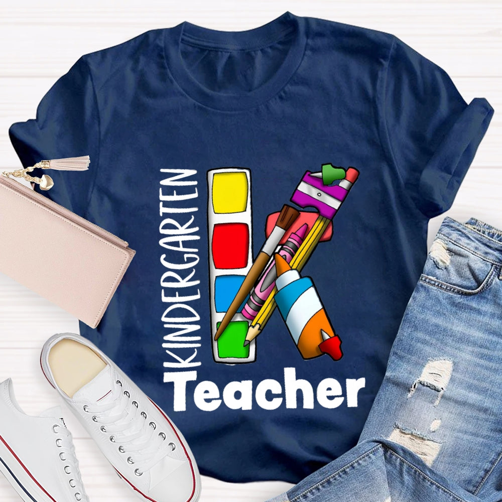 Kindergarten Art Teacher T-shirt