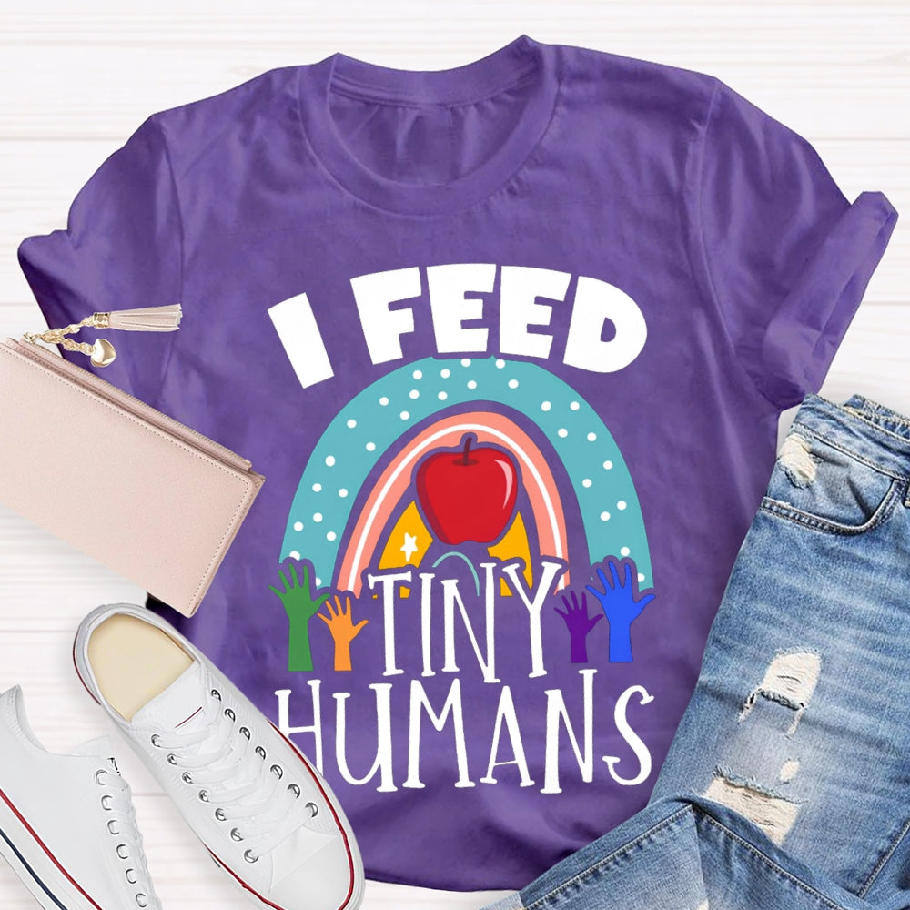 I Feed Tiny Humans Apple T-shirt